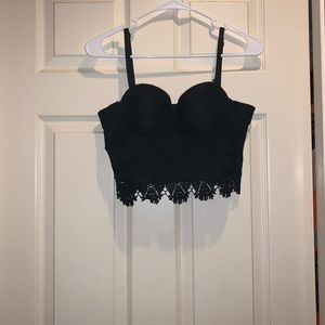 Black Coachella bustier